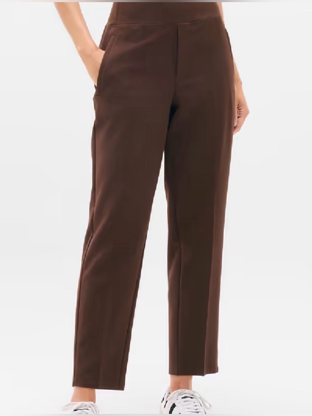 🤎Athleta Endless High Rise Pant Brown 2 Ankle Stretch Tapered 533636 Like New